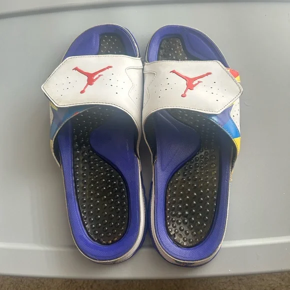 Men’s Jordan Hydro 7 Retro Slide Size 12 Nike Air Jordan Hydro 7 Slides Mens Size 8 Black Gold  main image 3